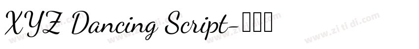 XYZ Dancing Script字体转换 XYZ Dancing Script字体转换